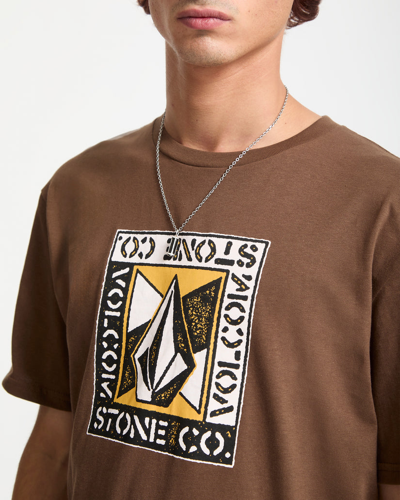 Angle Iron T-Shirt - Brown Stone