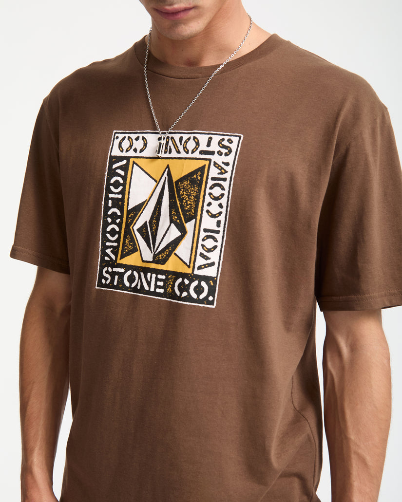 Angle Iron T-Shirt - Brown Stone
