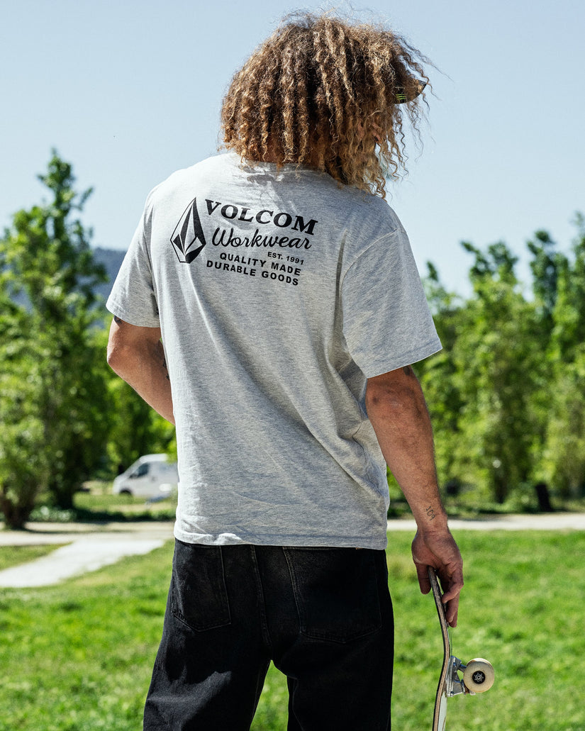Workwear T-Shirt - Heather Grey