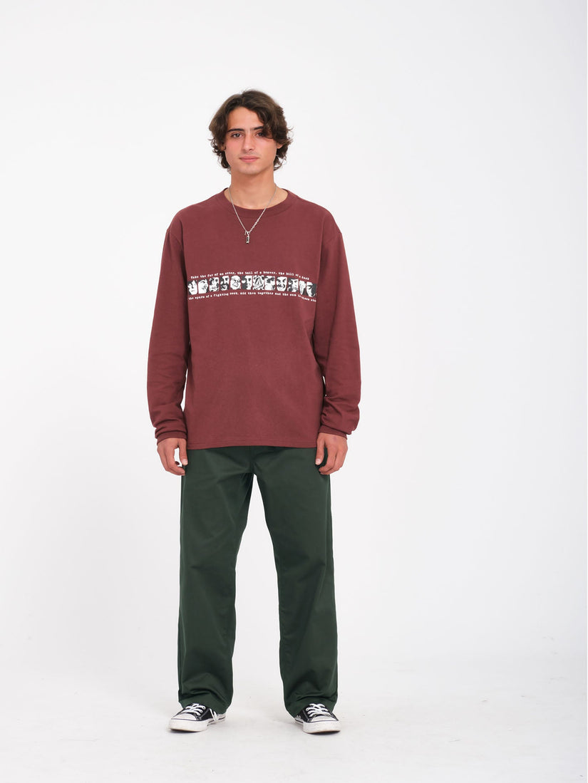 T-shirt Skate Vitals Remy - MERLOT