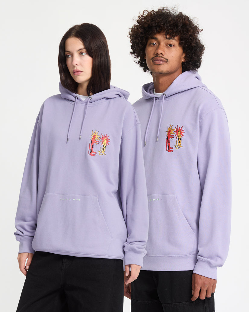 Longo Cats Hoodie - Purple Ash