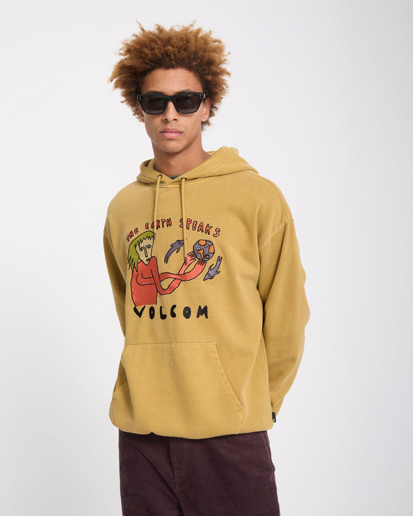 Earth Speaks Hoodie - Mustard