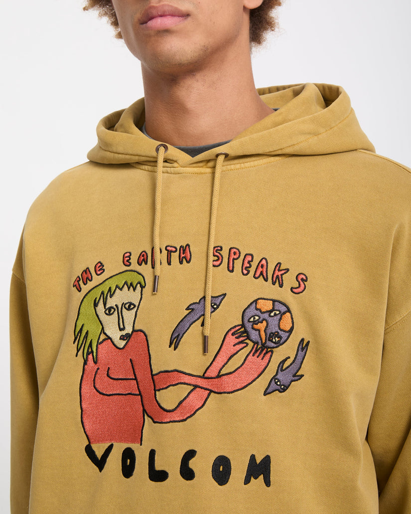 Earth Speaks Hoodie - Mustard