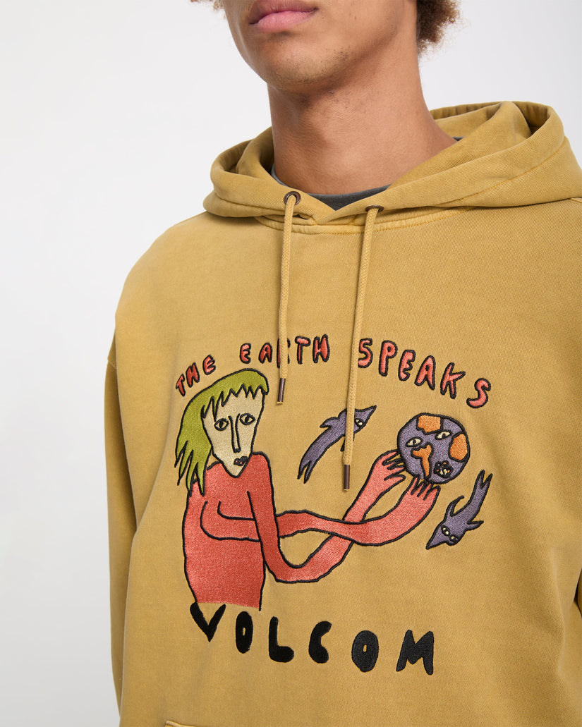 Earth Speaks Hoodie - Mustard