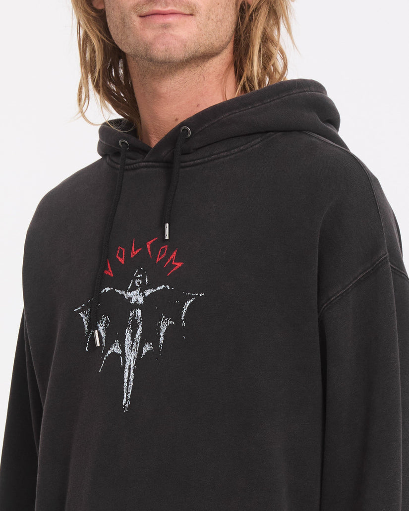 Wrong Angel Hoodie - Light Acid Black