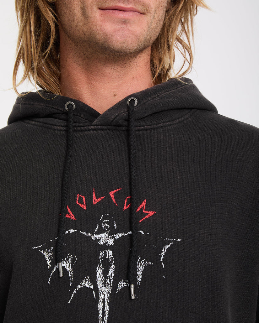 Wrong Angel Hoodie - Light Acid Black