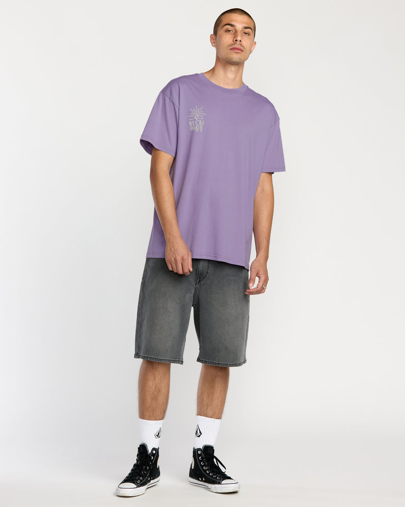 Tune In T-Shirt - Purple Ash