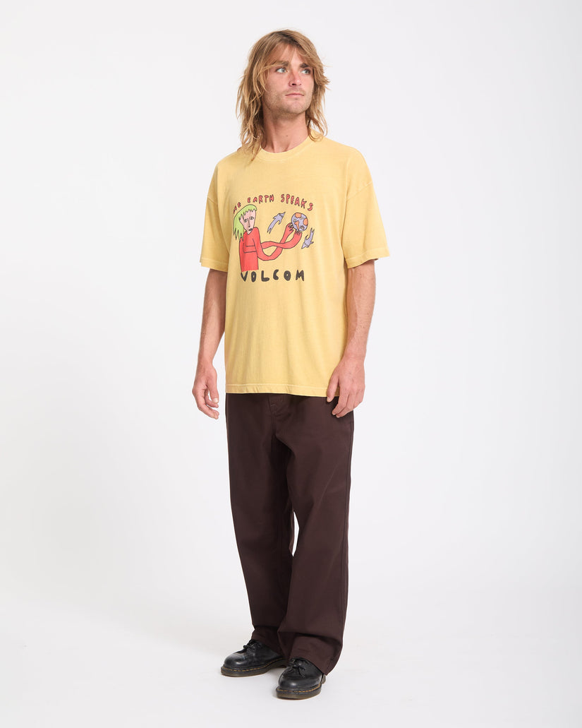 Earth Speaks T-Shirt - Mustard