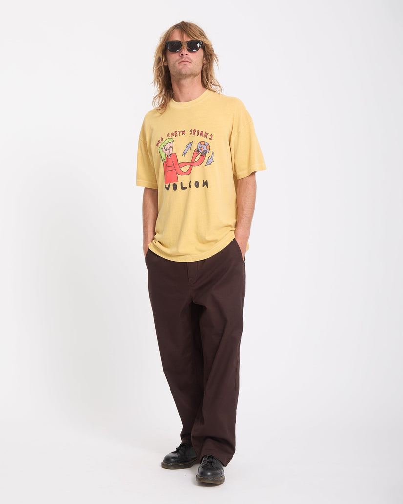 Earth Speaks T-Shirt - Mustard
