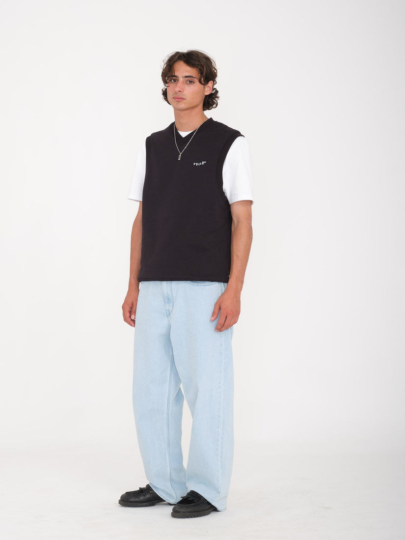 Sleeveless Sweatshirt - BLACK
