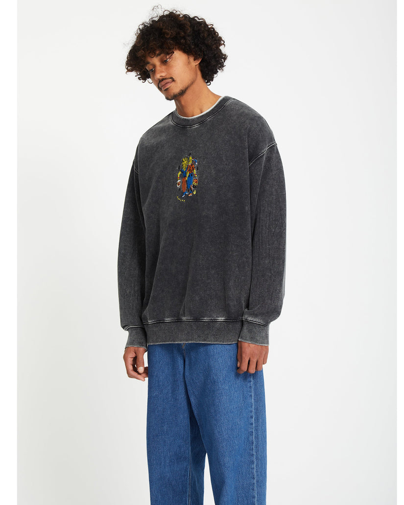 Sweatshirt Bob Mollema - LIGHT ACID BLACK