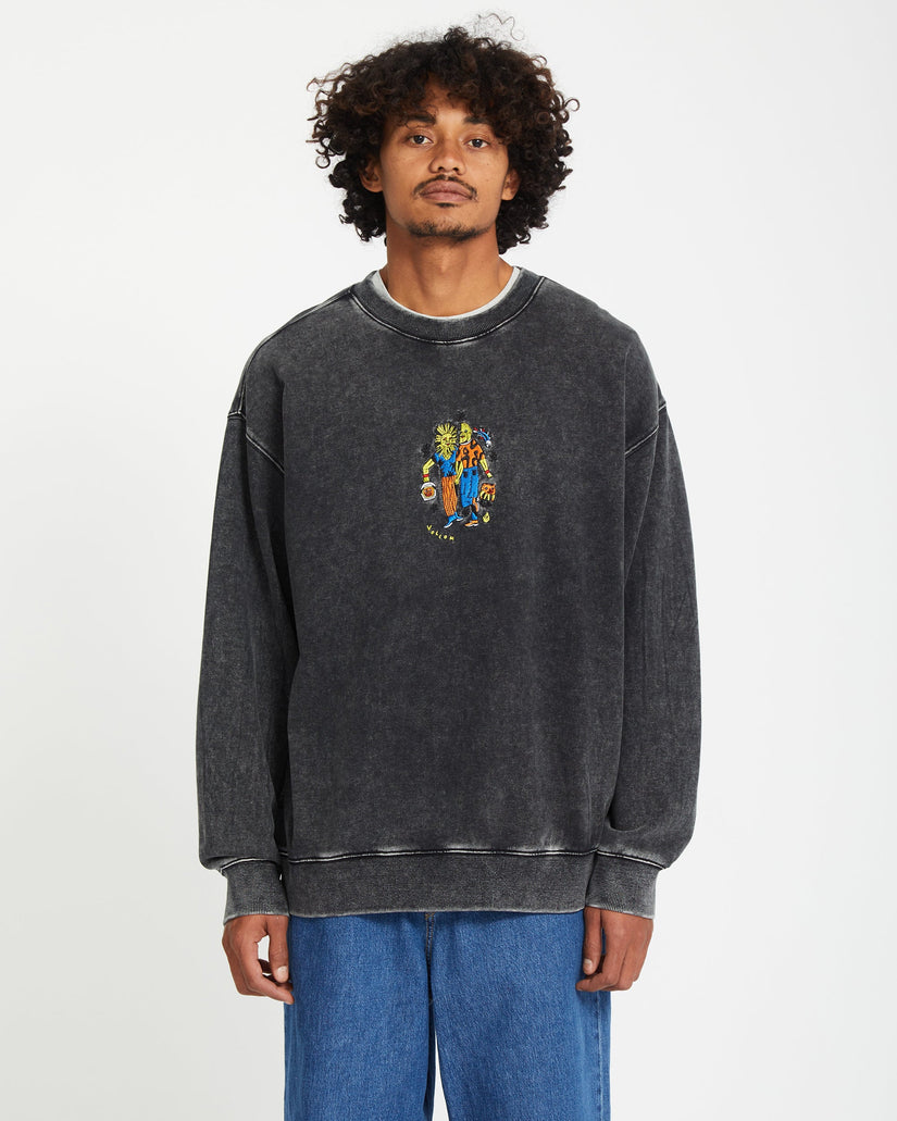 Sweatshirt Bob Mollema - LIGHT ACID BLACK