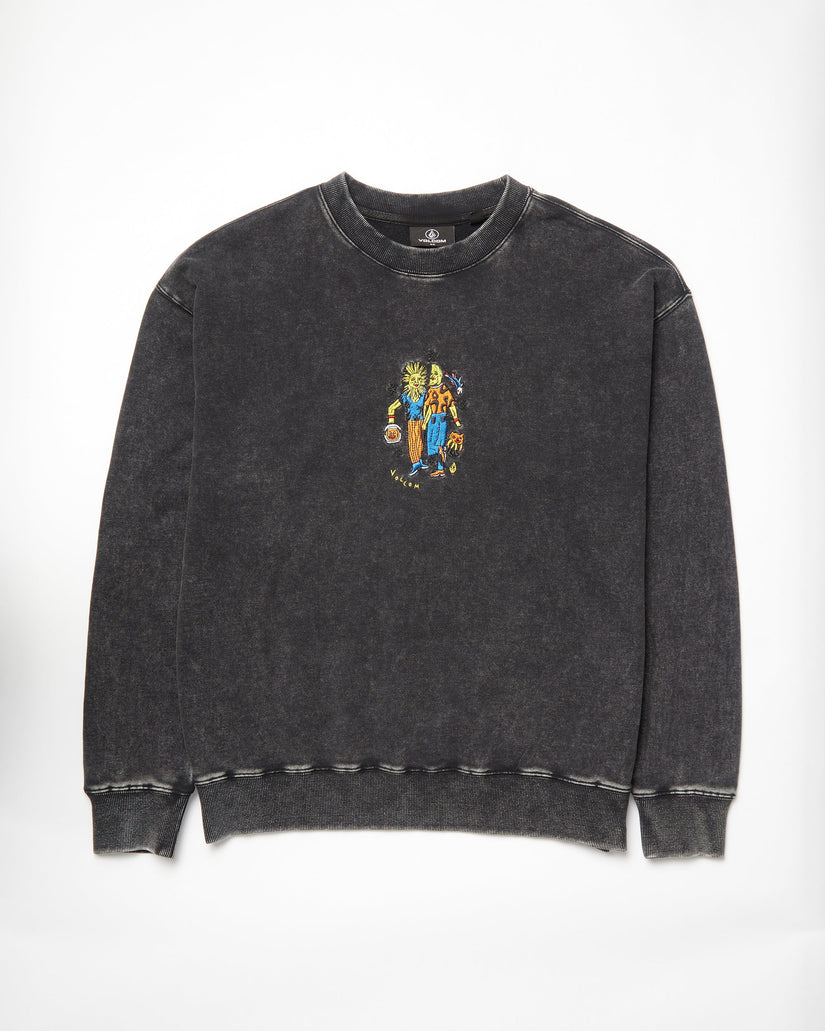 Sweatshirt Bob Mollema - LIGHT ACID BLACK