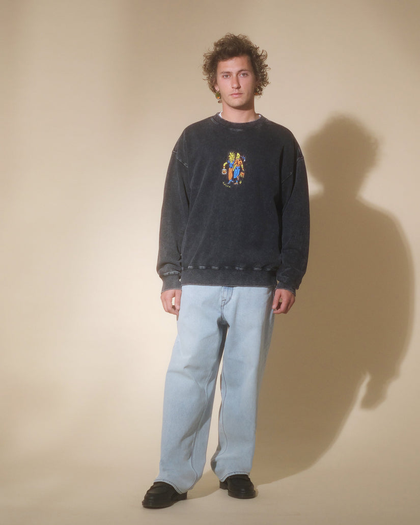 Sweatshirt Bob Mollema - LIGHT ACID BLACK