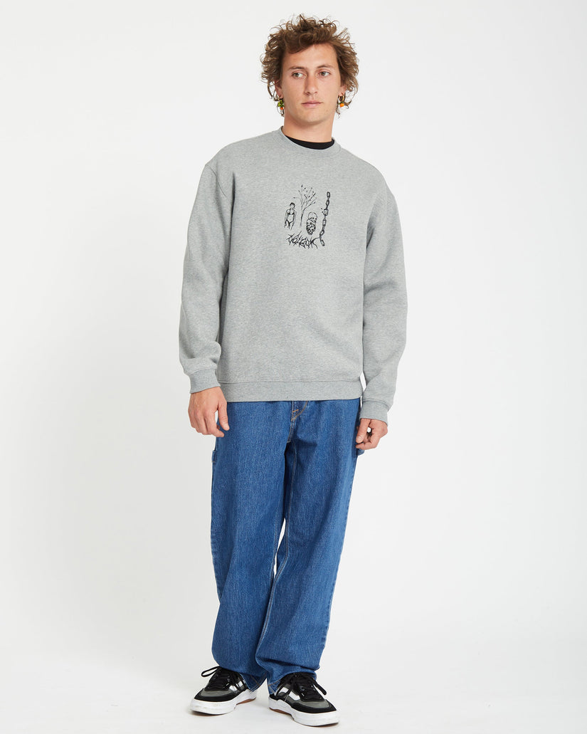Sweatshirt Noder - HEATHER GREY