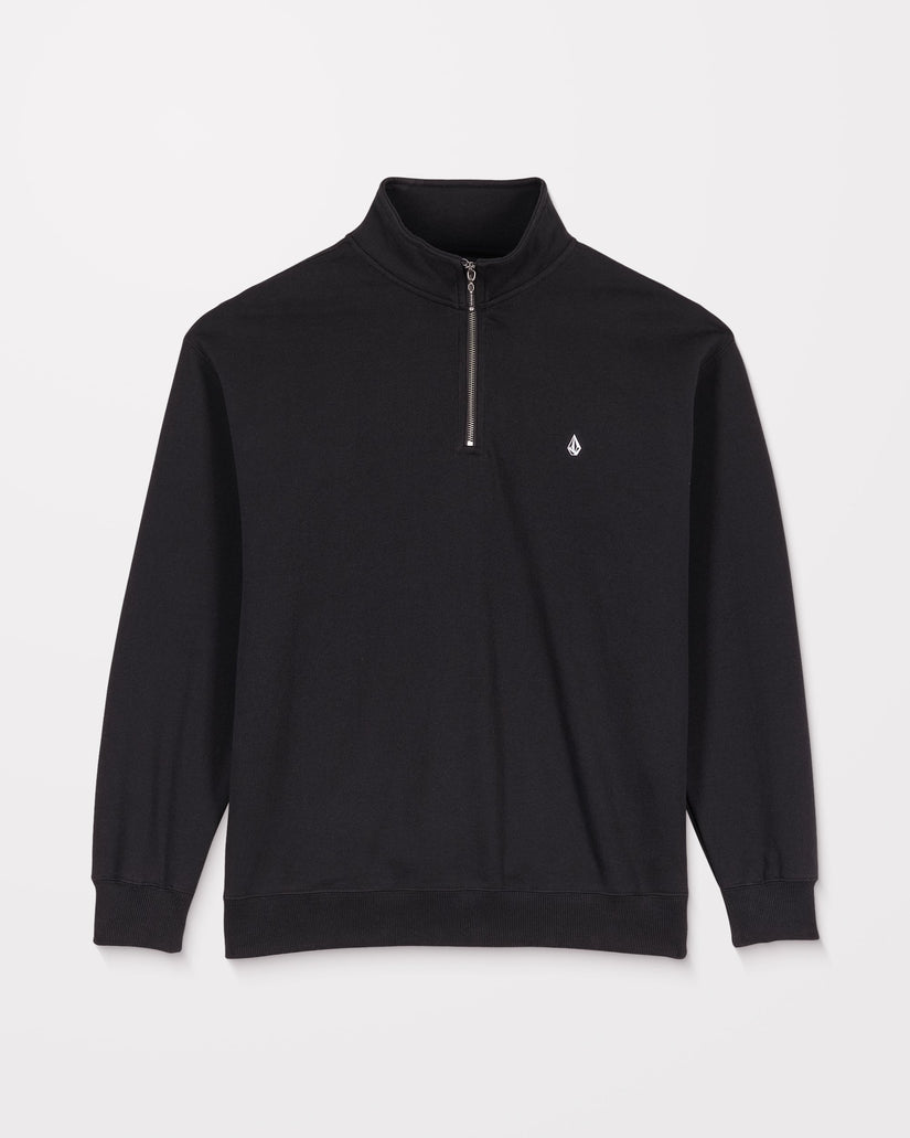 Single Stone Zip Sweatshirt - Black