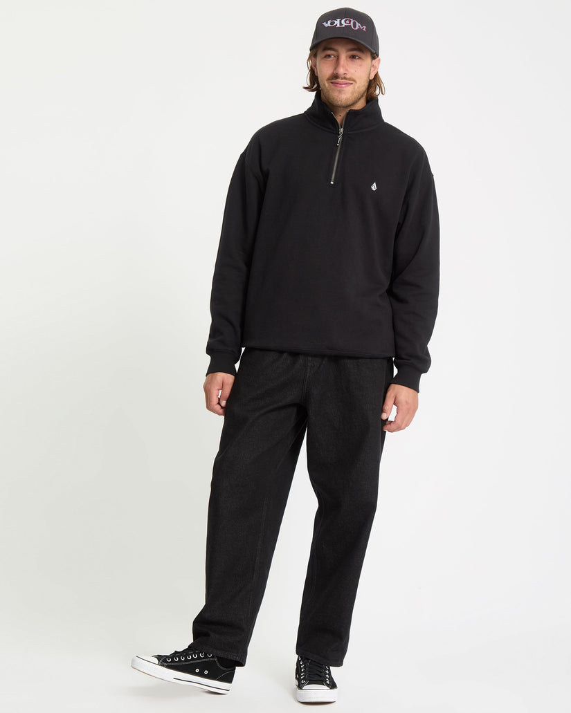Single Stone Zip Sweatshirt - Black