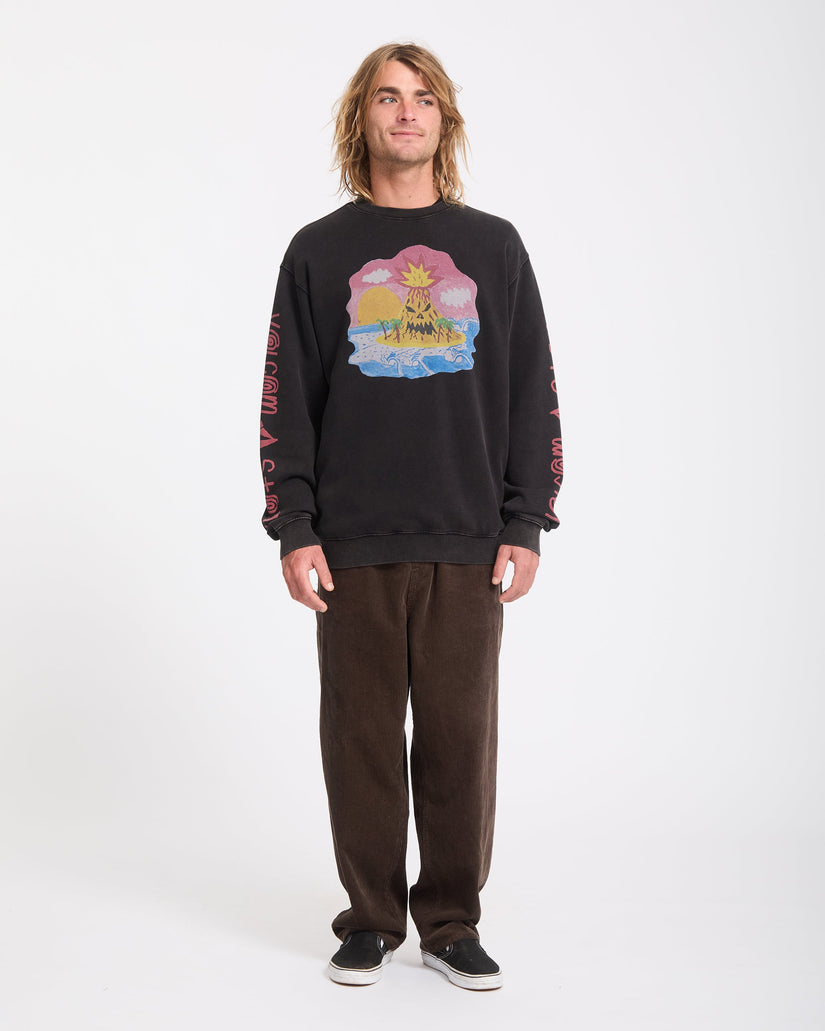 Ozzy Sweatshirt - Light Acid Black