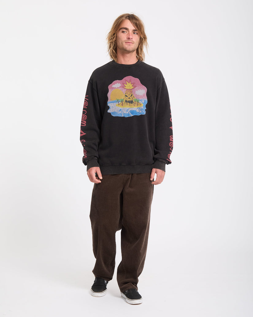 Ozzy Sweatshirt - Light Acid Black