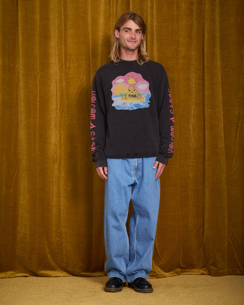 Ozzy Sweatshirt - Light Acid Black