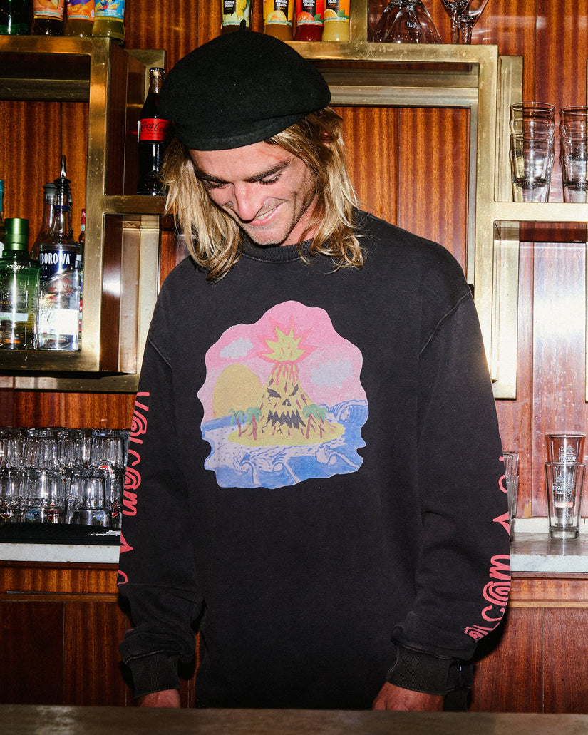 Ozzy Sweatshirt - Light Acid Black