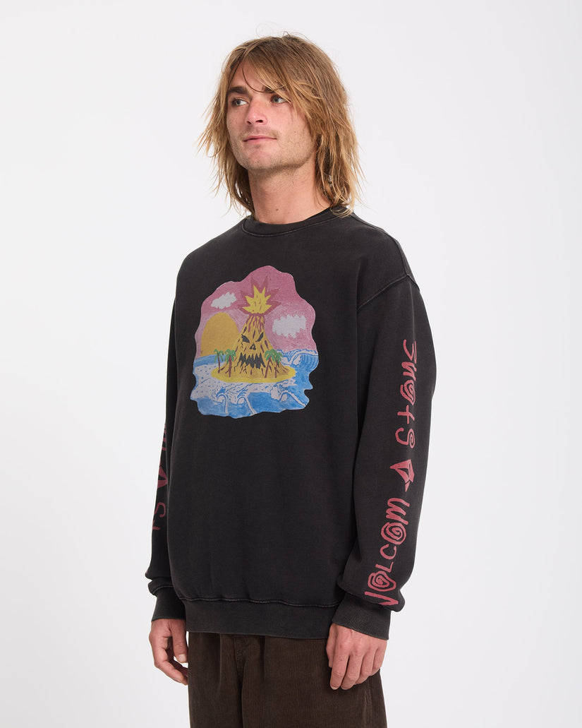 Ozzy Sweatshirt - Light Acid Black