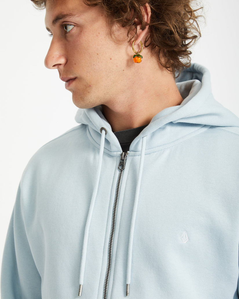 Sweat à Capuche Zippé Single Stone - CAROLINA BLUE