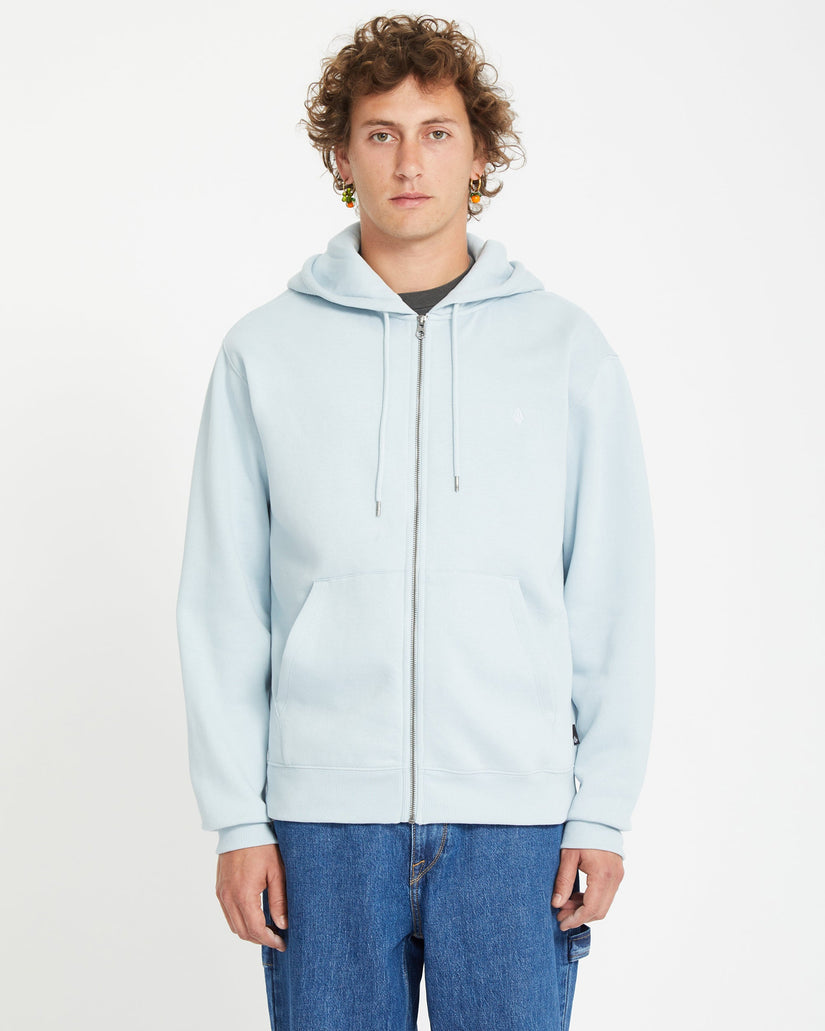 Sweat à Capuche Zippé Single Stone - CAROLINA BLUE