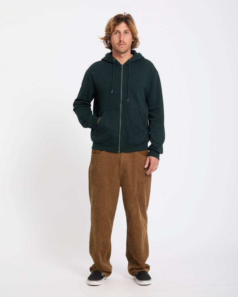 Single Stone Zip Hoodie - Scarab