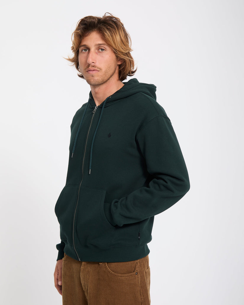 Single Stone Zip Hoodie - Scarab