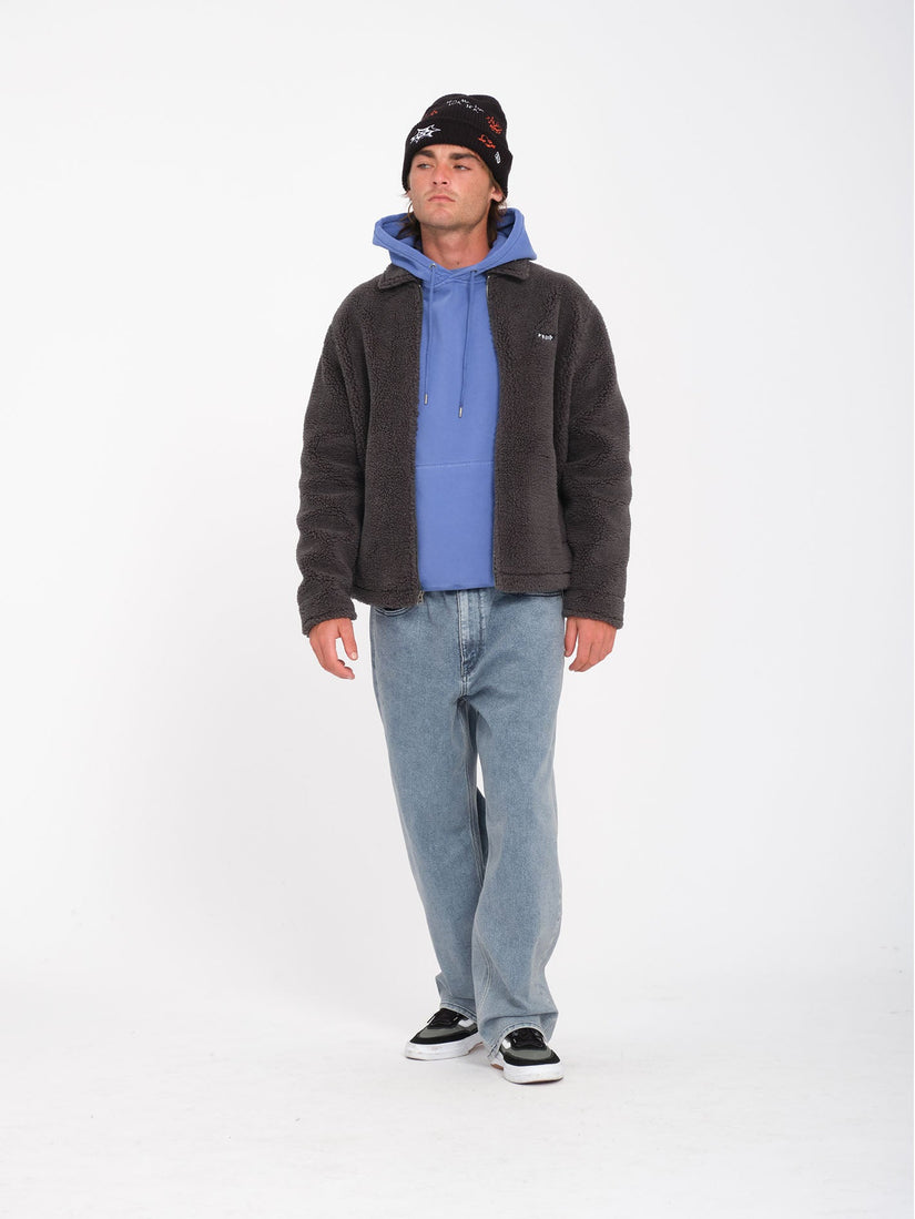 Veste Sherpa Zippée Edwart ll - ASPHALT BLACK