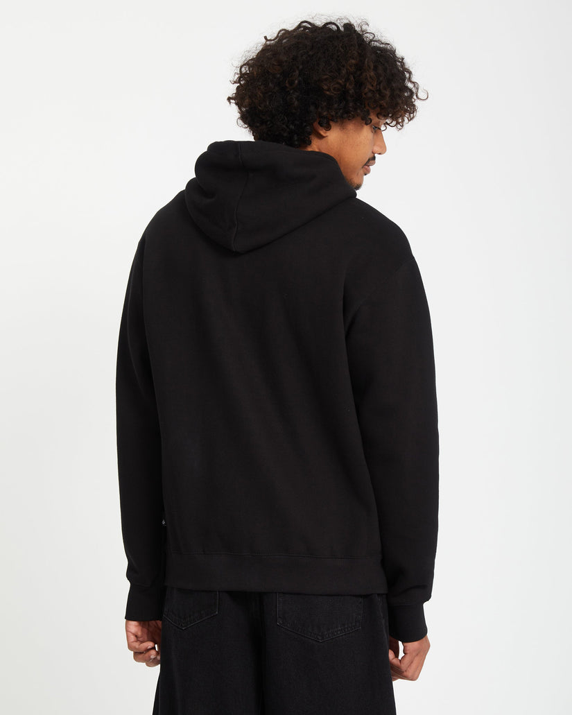 Single Stone Zip Hoodie - Black