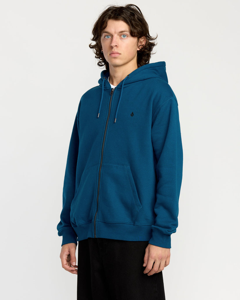 Single Stone Zip Hoodie - Cosmic Blue
