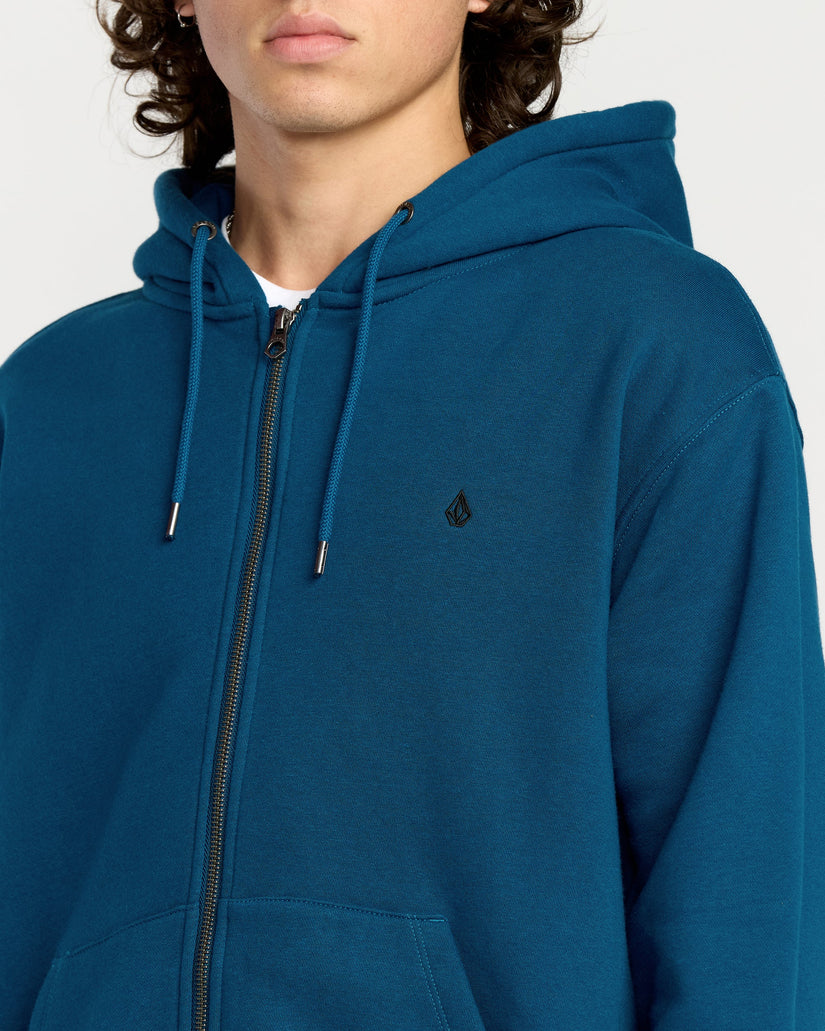 Single Stone Zip Hoodie - Cosmic Blue