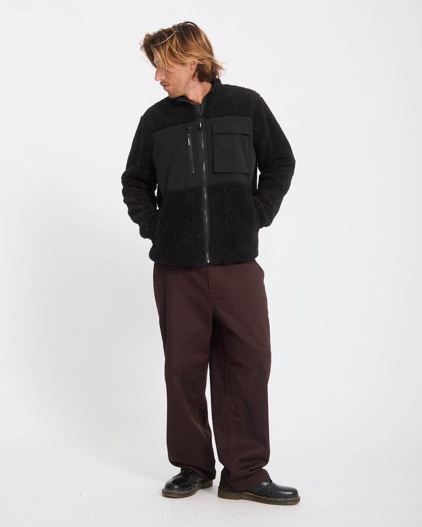 Storm Stone Zip Sherpa Jacket - Raisin