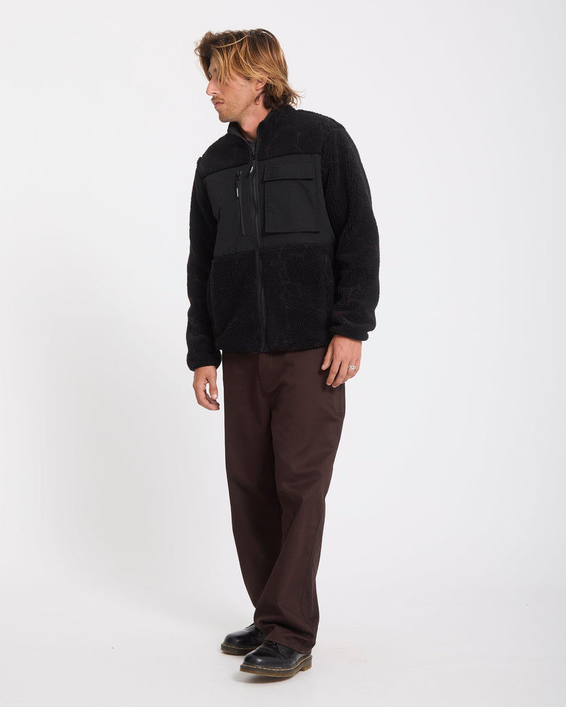 Storm Stone Zip Sherpa Jacket - Raisin
