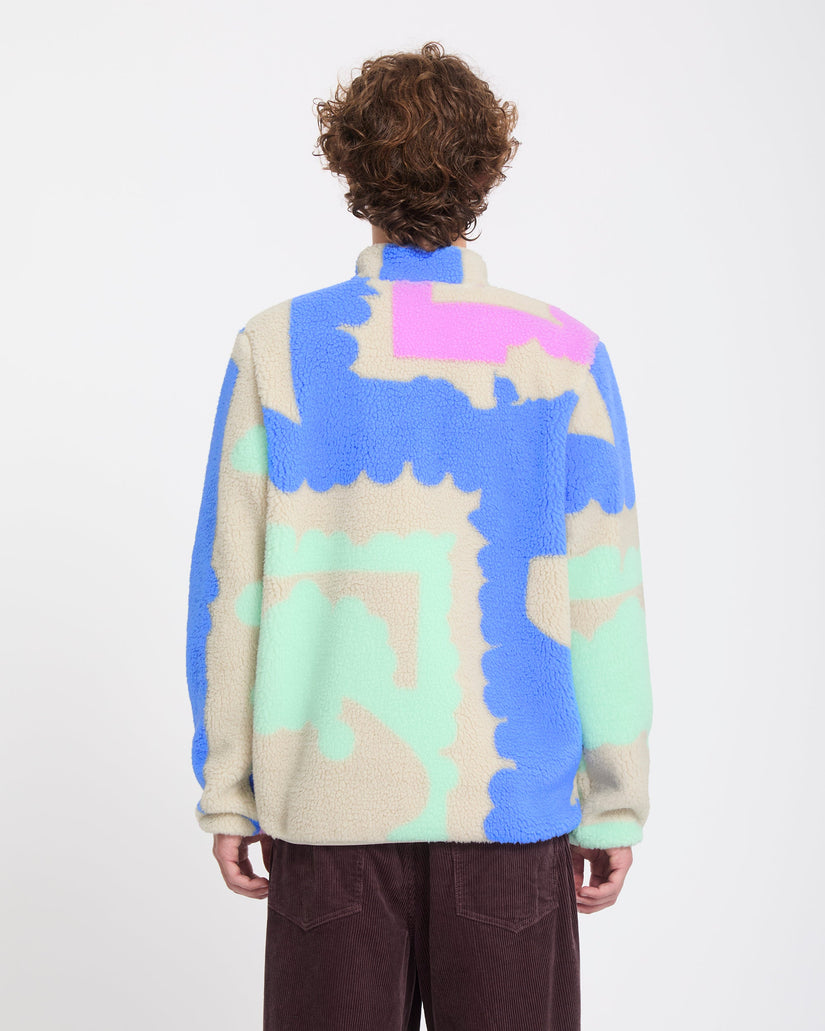 Carrau Fuzzar Zip Sherpa Jacket - Multi