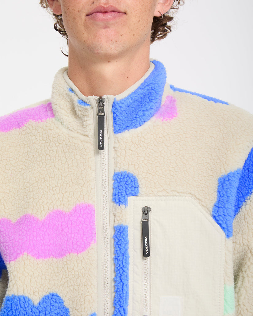Carrau Fuzzar Zip Sherpa Jacket - Multi