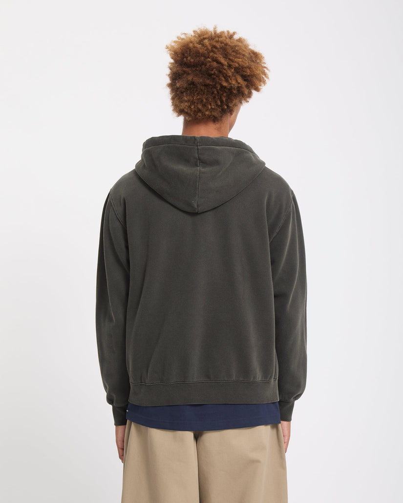 Single Stone Zip Sweatshirt - Rinsed Black