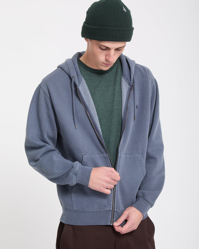 Single Stone Zip Sweatshirt - Storm Blue