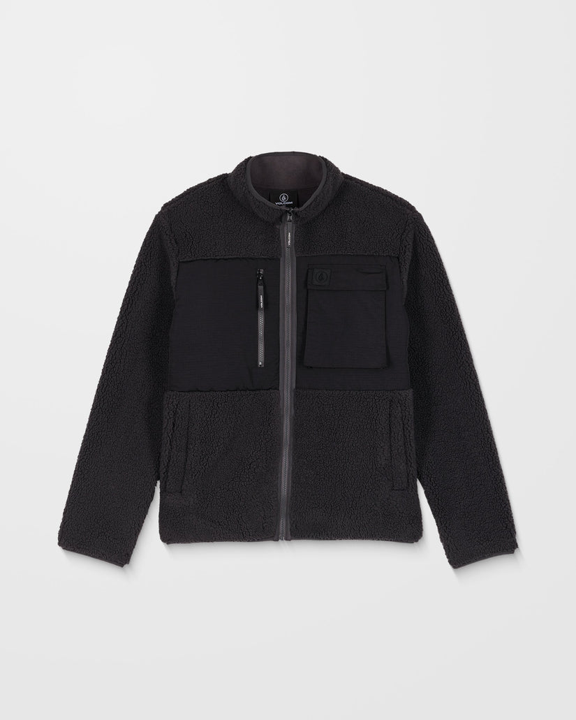 Storm Stone Zip Hoodie - Asphalt Black