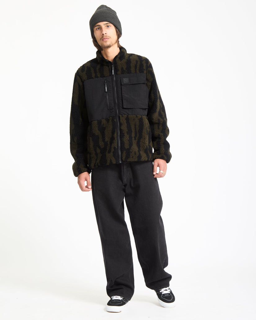 Storm Stone Zip Hoodie - Sage Leaf