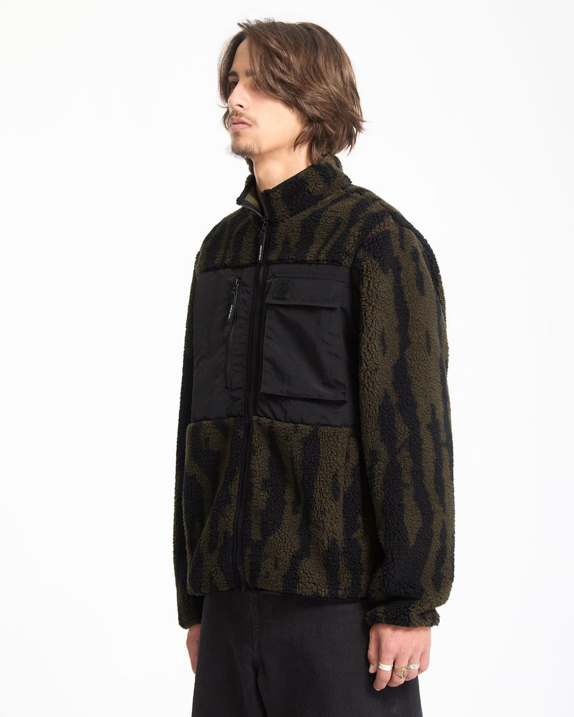 Storm Stone Zip Hoodie - Sage Leaf