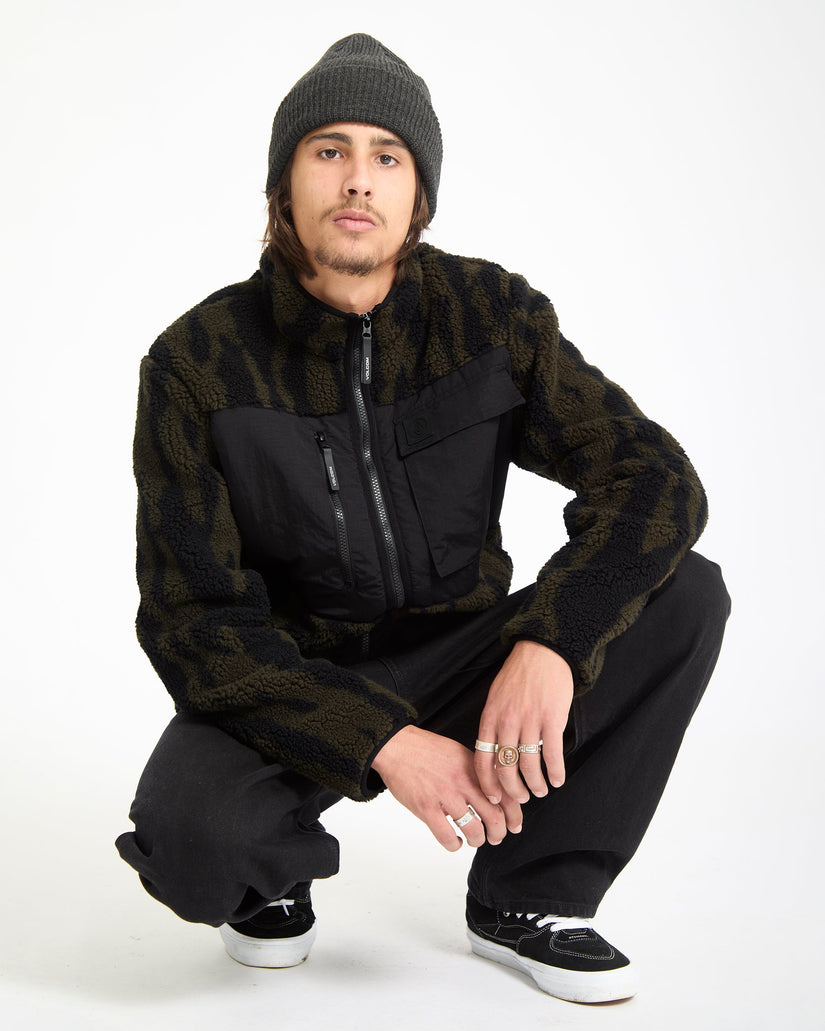 Storm Stone Zip Hoodie - Sage Leaf