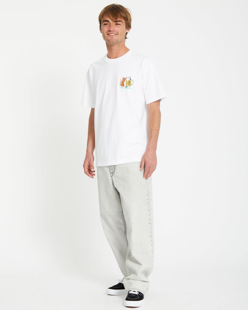 Curious Cat T-shirt - WHITE