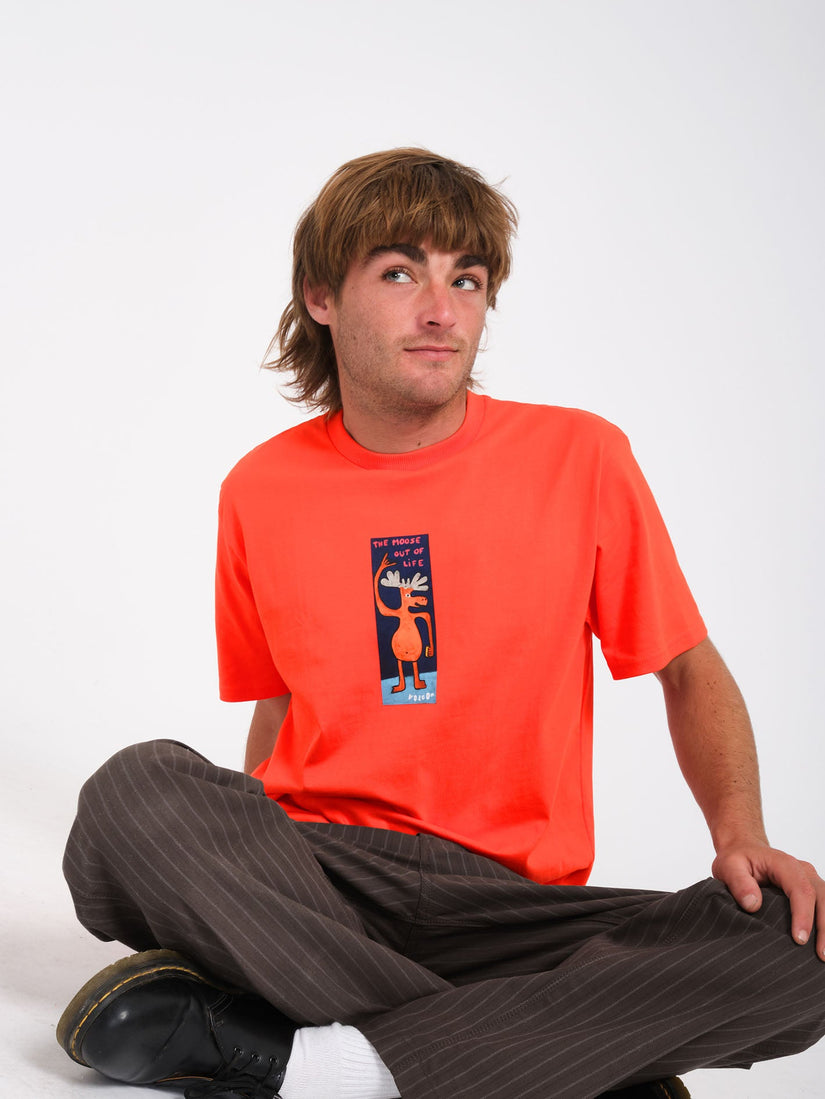 Olivmoose T-Shirt - Bright Red