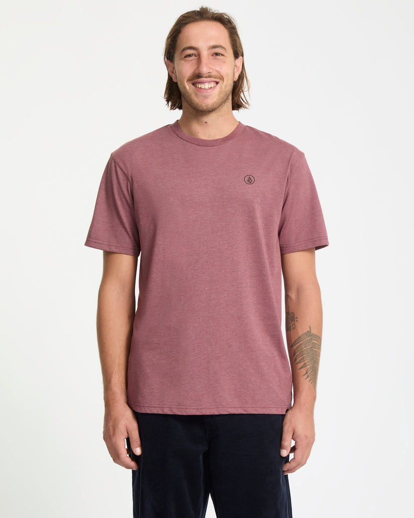 Circle Blanks T-Shirt - Merlot