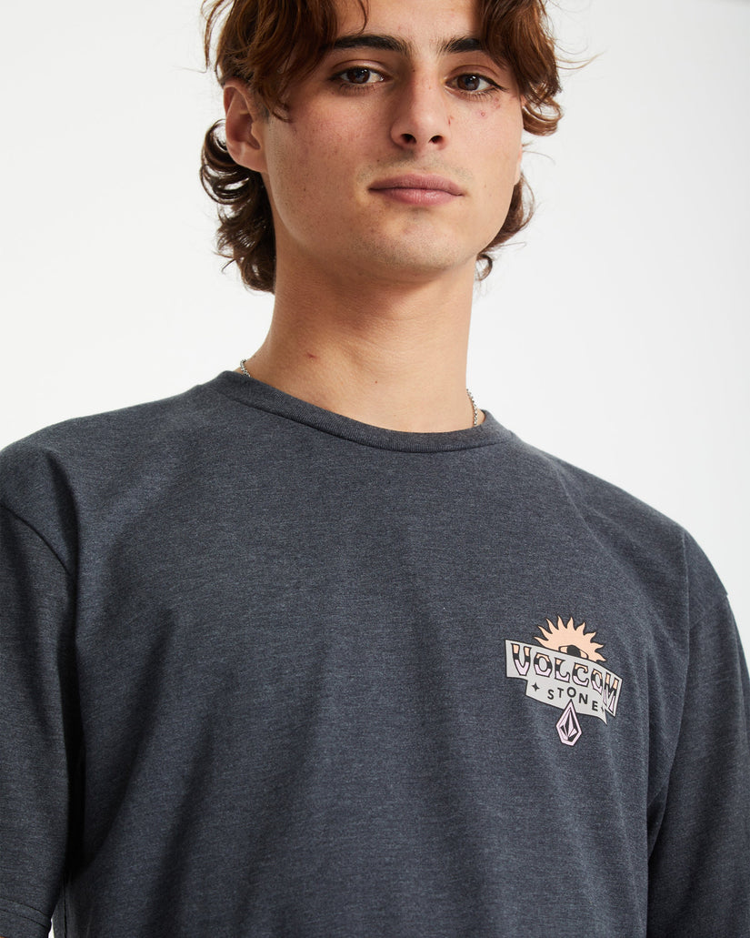 T-shirt Sure Thing - HEATHER BLACK