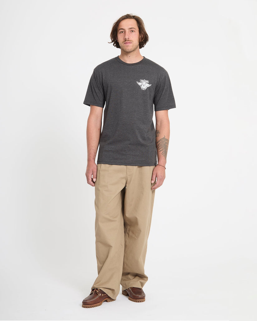Free Wheel T-Shirt - Heather Black