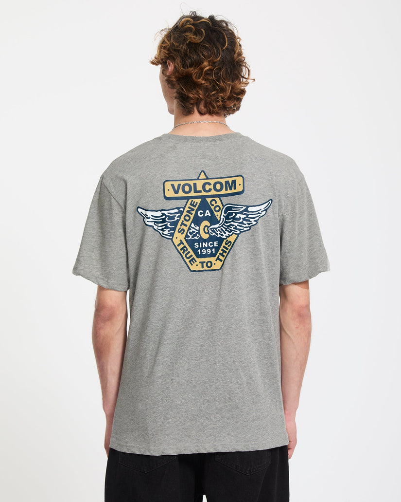 Free Wheel T-Shirt - Heather Grey